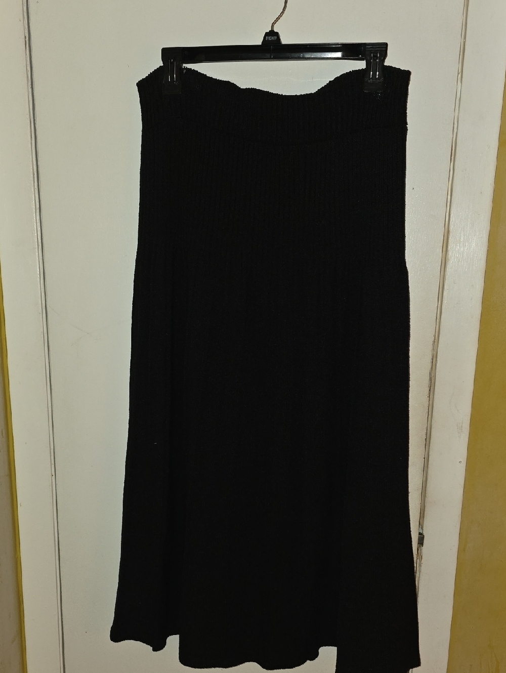 Frenchi Black Smocked Waist Maxi Skirt